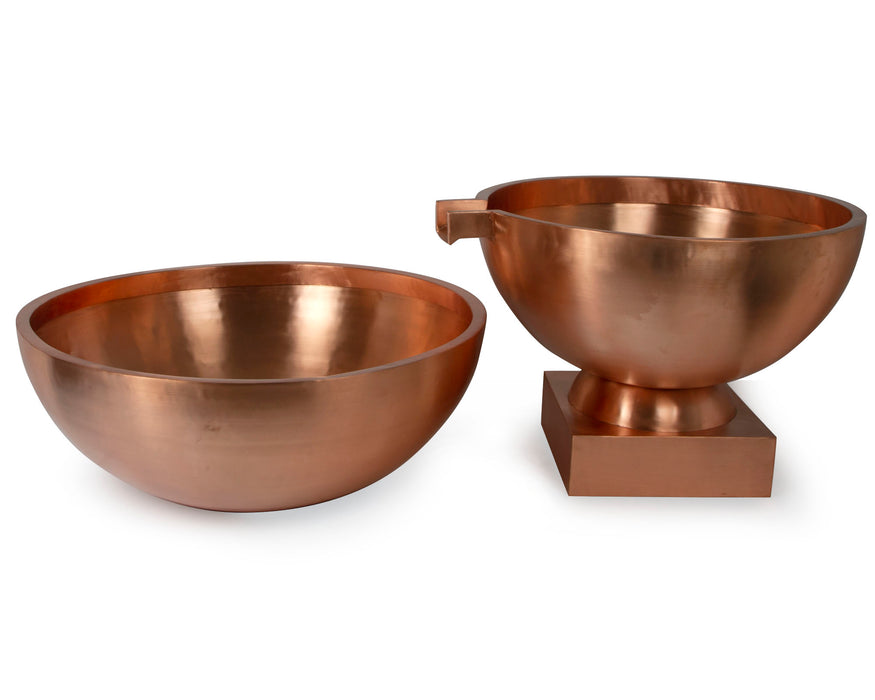 30" Copper bowl w/ 4" Spillway